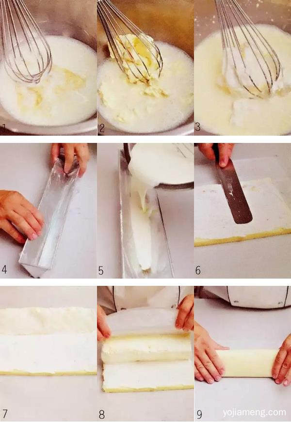 消暑甜点：冰心起司奶冻卷